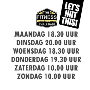 HIIT Challenge Trainingstijden -Groepslessenrooster TRX Training Leeuwarden