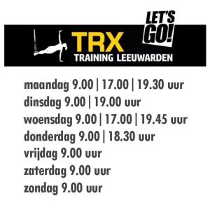 TRX Trainingstijden -Groepslessnrooster TRX Training Leeuwarden
