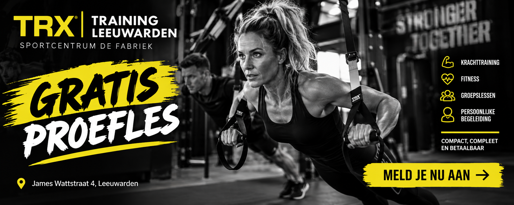 Meld je nu aan TRX Training Leeuwarden